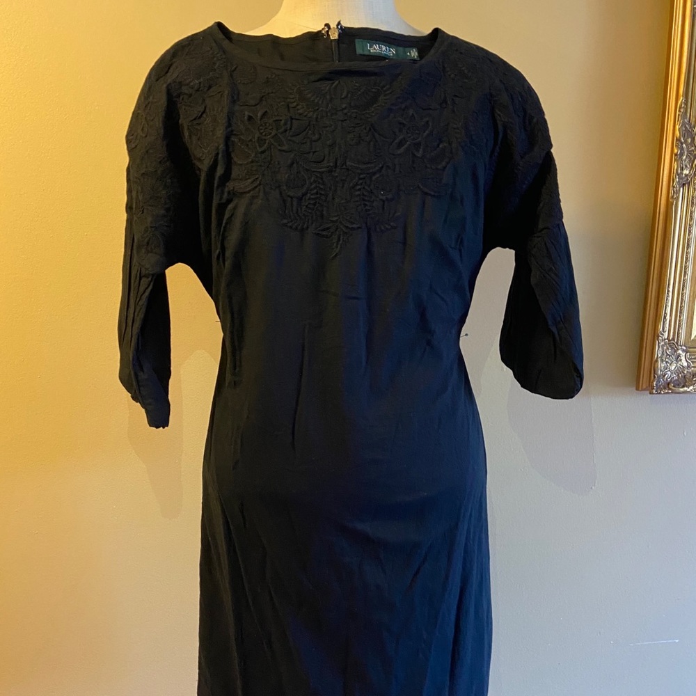 Ralph Lauren black midi dress